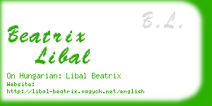 beatrix libal business card